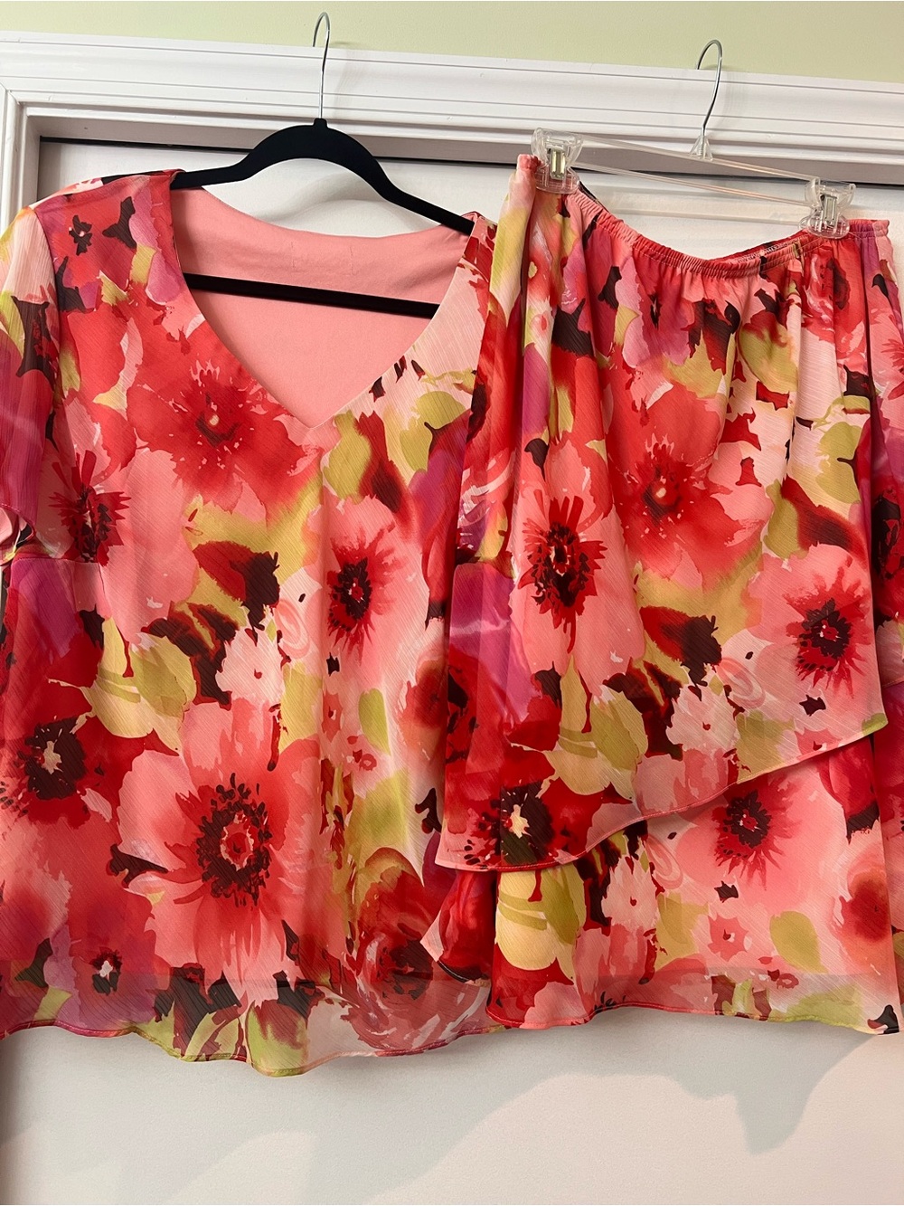 Kathy Roberts Pink floral set (Size 20W)